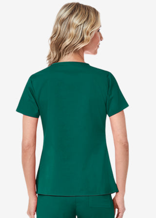 Maevn Blossom Women's Three Pocket V-Neck Top