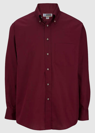Edwards Men's Easy Care Long Sleeve Poplin Shirt