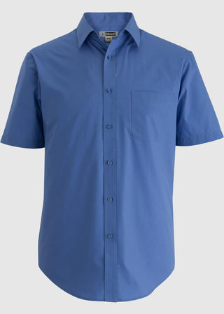 Edwards Men's Essential Broadcloth Shirt Short Sleeve