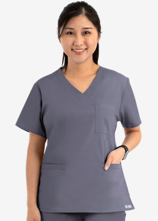 Maevn Core Women's Curved V-neck Top