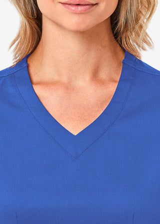 Maevn Blossom Women's Curved V-Neck Top