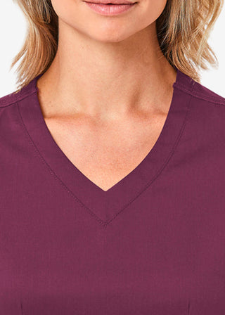 Maevn Blossom Women's Curved V-Neck Top