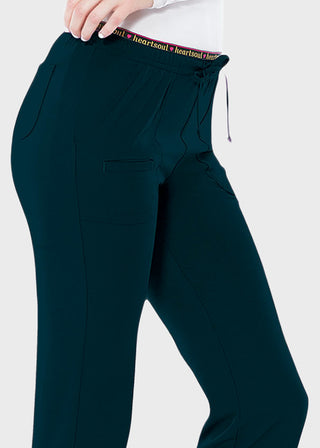 HeartSoul Women's Heart Breaker Low-Rise Drawstring Scrub Pants