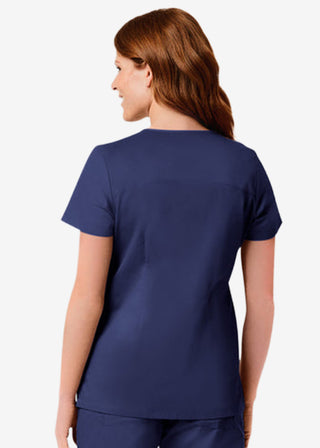 Maevn Blossom Signature Women's Mesh Pocket Mock Wrap Top