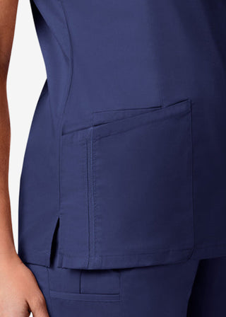 Maevn Blossom Signature Women's Mesh Pocket Mock Wrap Top