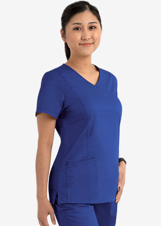 Maevn Blossom Signature Women's Mesh Pocket Mock Wrap Top