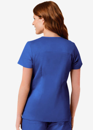 Maevn Blossom Signature Women's Mesh Pocket Mock Wrap Top