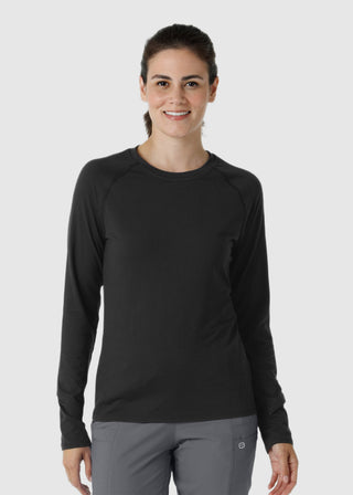 Wink Scrubs Women's Watch Window Long Sleeve Underscrub Top