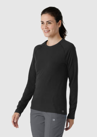 Wink Scrubs Women's Watch Window Long Sleeve Underscrub Top