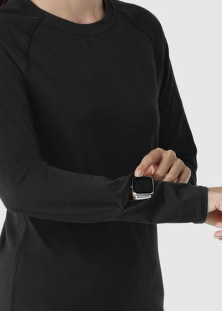 Wink Scrubs Women's Watch Window Long Sleeve Underscrub Top