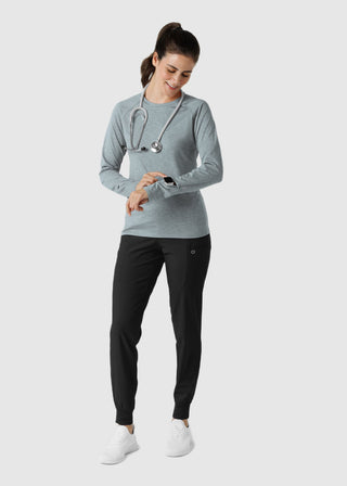 Wink Scrubs Women's Watch Window Long Sleeve Underscrub Top