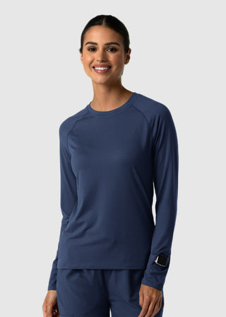 Wink Scrubs Women's Watch Window Long Sleeve Underscrub Top