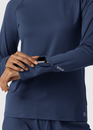 Wink Scrubs Women's Watch Window Long Sleeve Underscrub Top