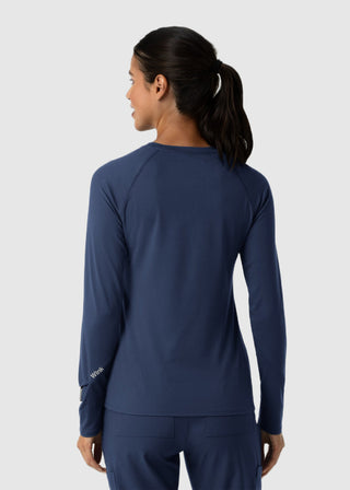 Wink Scrubs Women's Watch Window Long Sleeve Underscrub Top