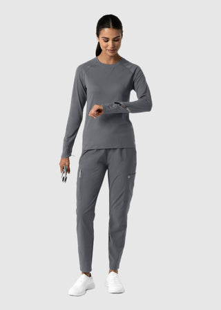 Wink Scrubs Women's Watch Window Long Sleeve Underscrub Top