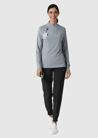 Wink Scrubs Women's Watch Window Quarter Zip Top