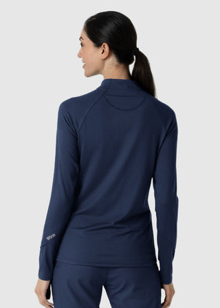 Wink Scrubs Women's Watch Window Quarter Zip Top