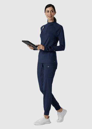 Wink Scrubs Women's Watch Window Quarter Zip Top