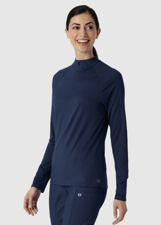 Wink Scrubs Women's Watch Window Quarter Zip Top