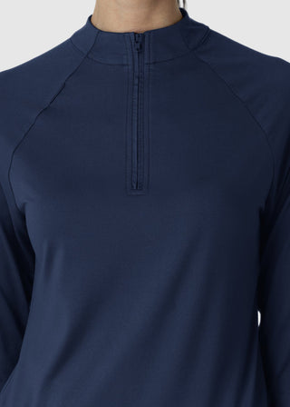 Wink Scrubs Women's Watch Window Quarter Zip Top