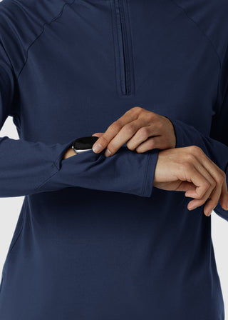 Wink Scrubs Women's Watch Window Quarter Zip Top