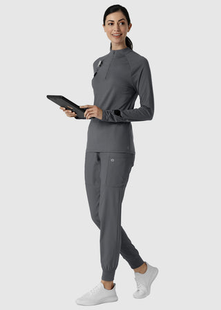 Wink Scrubs Women's Watch Window Quarter Zip Top