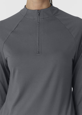 Wink Scrubs Women's Watch Window Quarter Zip Top