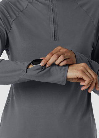 Wink Scrubs Women's Watch Window Quarter Zip Top