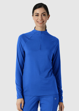 Wink Scrubs Women's Watch Window Quarter Zip Top