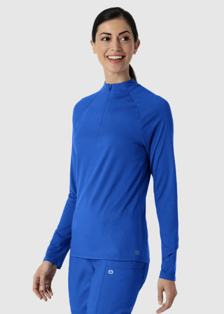 Wink Scrubs Women's Watch Window Quarter Zip Top