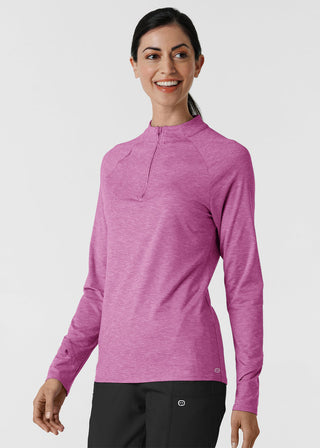 Wink Scrubs Women's Watch Window Quarter Zip Top
