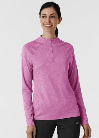 Wink Scrubs Women's Watch Window Quarter Zip Top