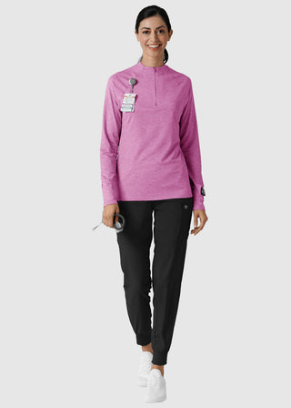 Wink Scrubs Women's Watch Window Quarter Zip Top