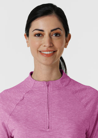 Wink Scrubs Women's Watch Window Quarter Zip Top