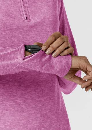 Wink Scrubs Women's Watch Window Quarter Zip Top