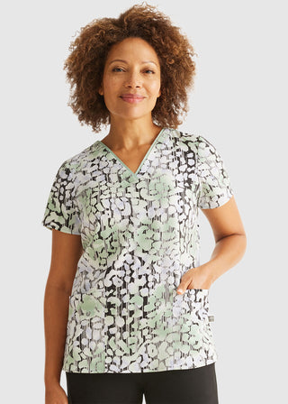Healing Hands Purple Label Women's Transitional SkinPrint Scrub Top