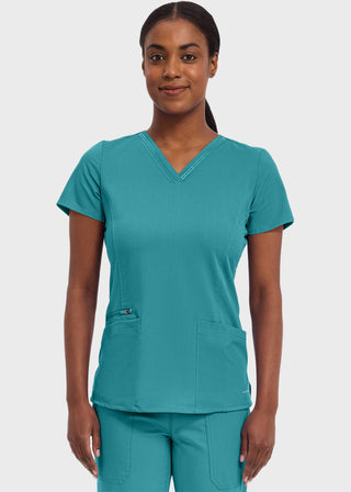 Healing Hands Purple Label Women's V-neck Jasmin Top