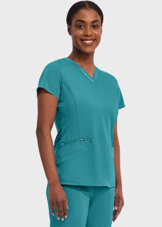 Healing Hands Purple Label Women's V-neck Jasmin Top