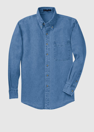 Port Authority Long Sleeve Denim Shirt. S600