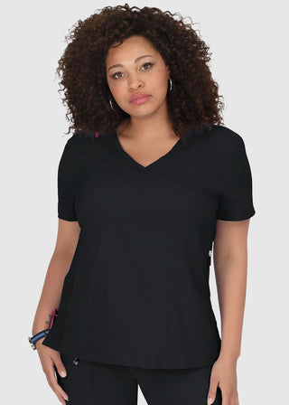 KOI Lite Women's Mockwrap Basic Philosophy Top