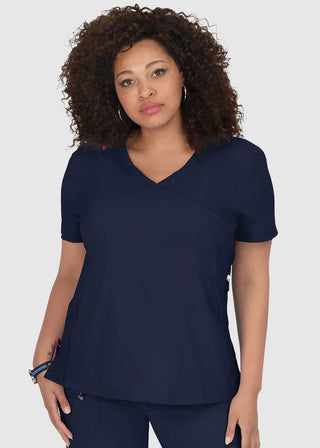 KOI Lite Women's Mockwrap Basic Philosophy Top