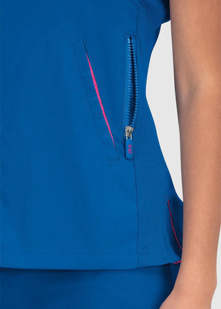 KOI Lite Women's Mockwrap Basic Philosophy Top