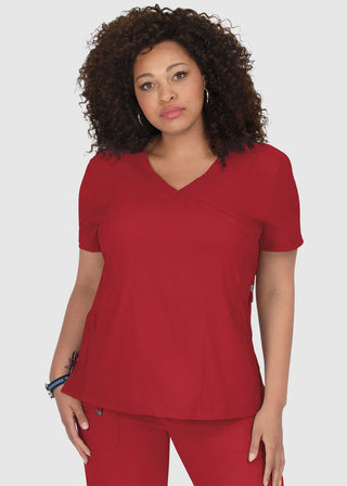 KOI Lite Women's Mockwrap Basic Philosophy Top