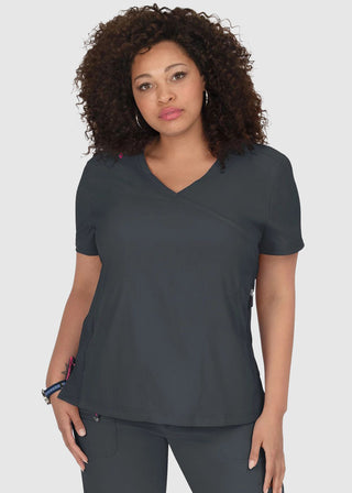 KOI Lite Women's Mockwrap Basic Philosophy Top