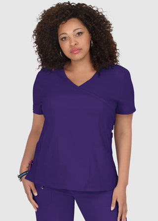 KOI Lite Women's Mockwrap Basic Philosophy Top