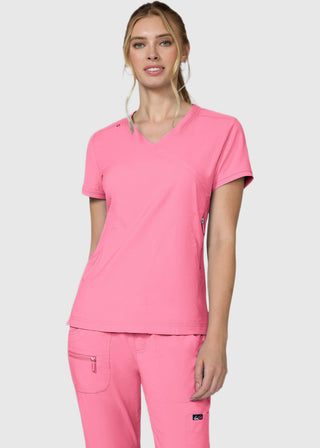 KOI Lite Women's Mockwrap Basic Philosophy Top