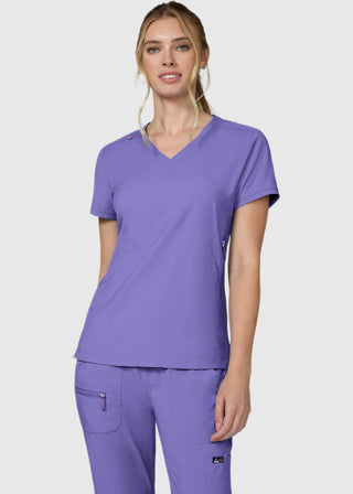 KOI Lite Women's Mockwrap Basic Philosophy Top