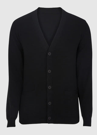 Edwards V-neck Cotton Blend Cardigan Two Pockets