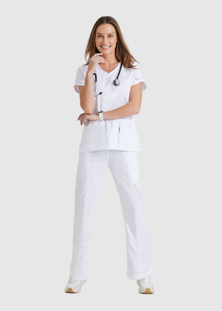 Grey's Anatomy Active Women's Tulip Sleeves V-Neck Top