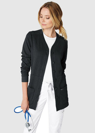 KOI Lite Women's V-neck Claire Sweater Jacket